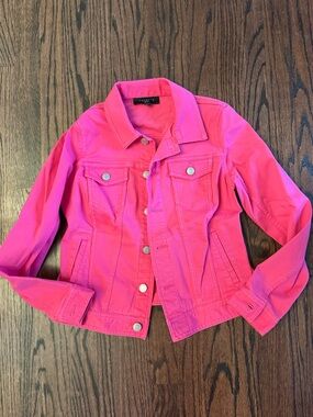 Talbots Hot Pink Denim Jacket